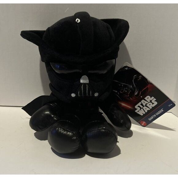 Disney Star Wars 8" DARTH‎ VADER Plush Character Toy by Mattel Brand New W/ Tags - Picture 1 of 3